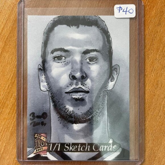 2011 AOJ Sketch Card of Zdeno Chara by Jonathan D Gordon #'d 1/1 - Picture 1 of 2